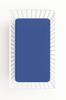 Jersey cotton fitted sheet for a 120x60cm crib - dark blue