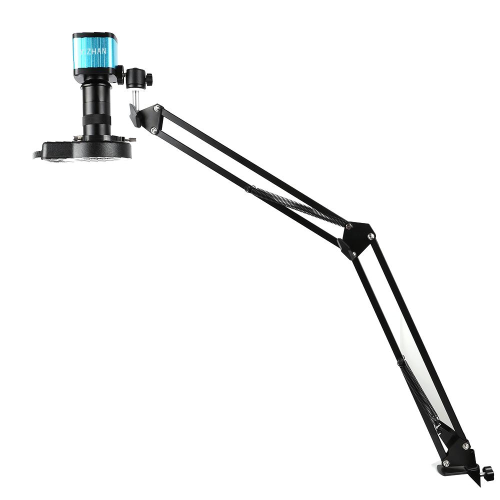 48-мегапиксельный HDMI-микроскоп, 150-кратная цифровая HD-камера, светодиодная лампа, увеличительный объектив, широкоугольный дисплей, регулируемый складной кронштейн