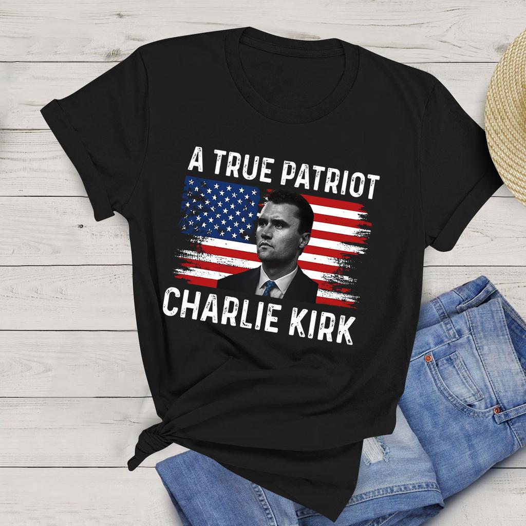 Women's Casual Printed T-Shirt Round Neck Pullover Short Sleeve Top