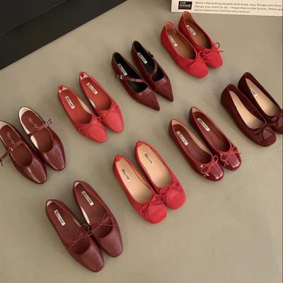 Мода Bailamos Осенние женские балетки с квадратным носком Мэри Джейн Мягкие балетки Женские Туфли-лодочки с ремешком на пуговице Женские