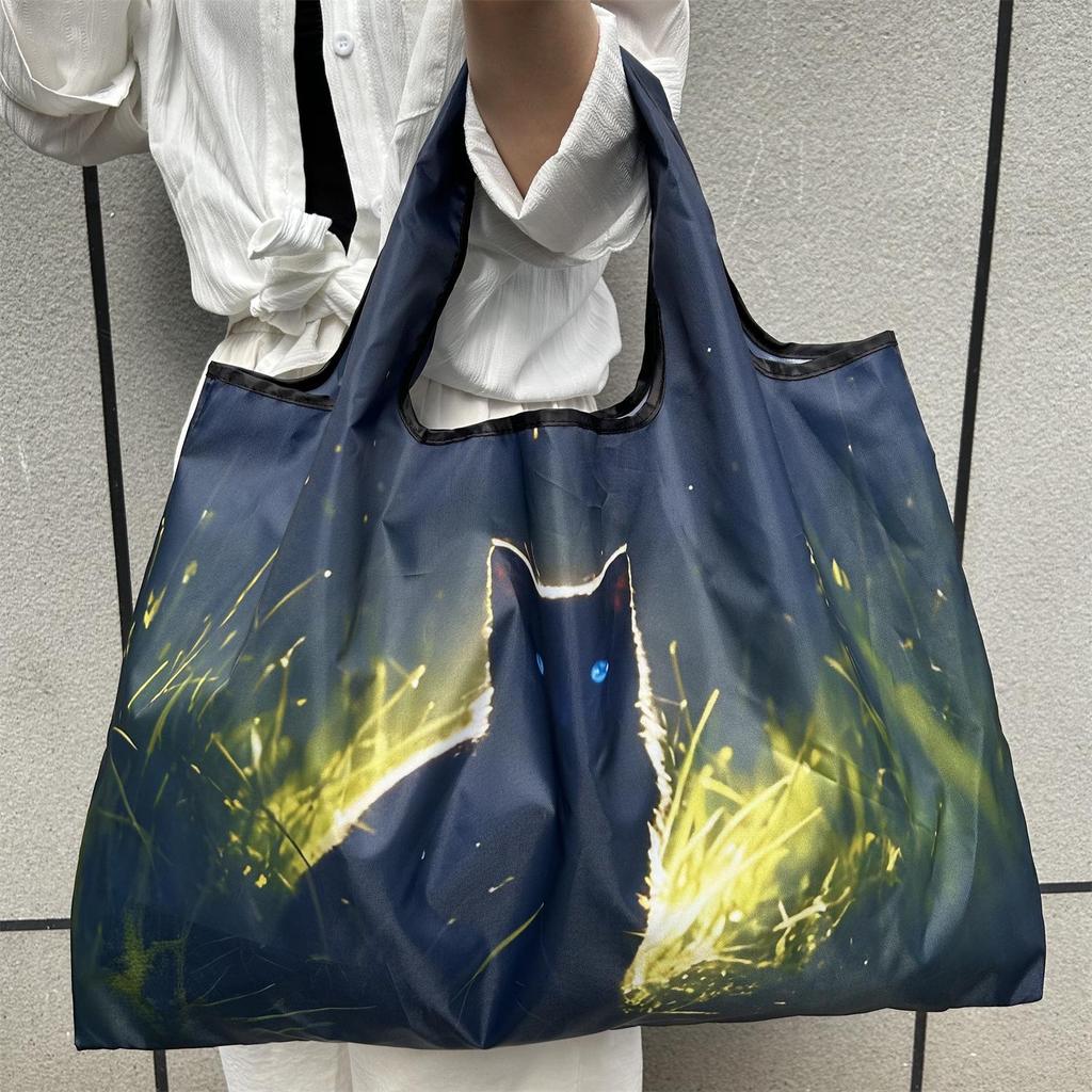 Eco-Friendly Foldable Large Capacity Shoulder Shopping Bag for Women