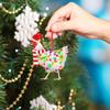 Christmas Scarf Chicken Pendant Cute Xmas Tree Hanging Wooden Chicken Rooster Pendant Indoor