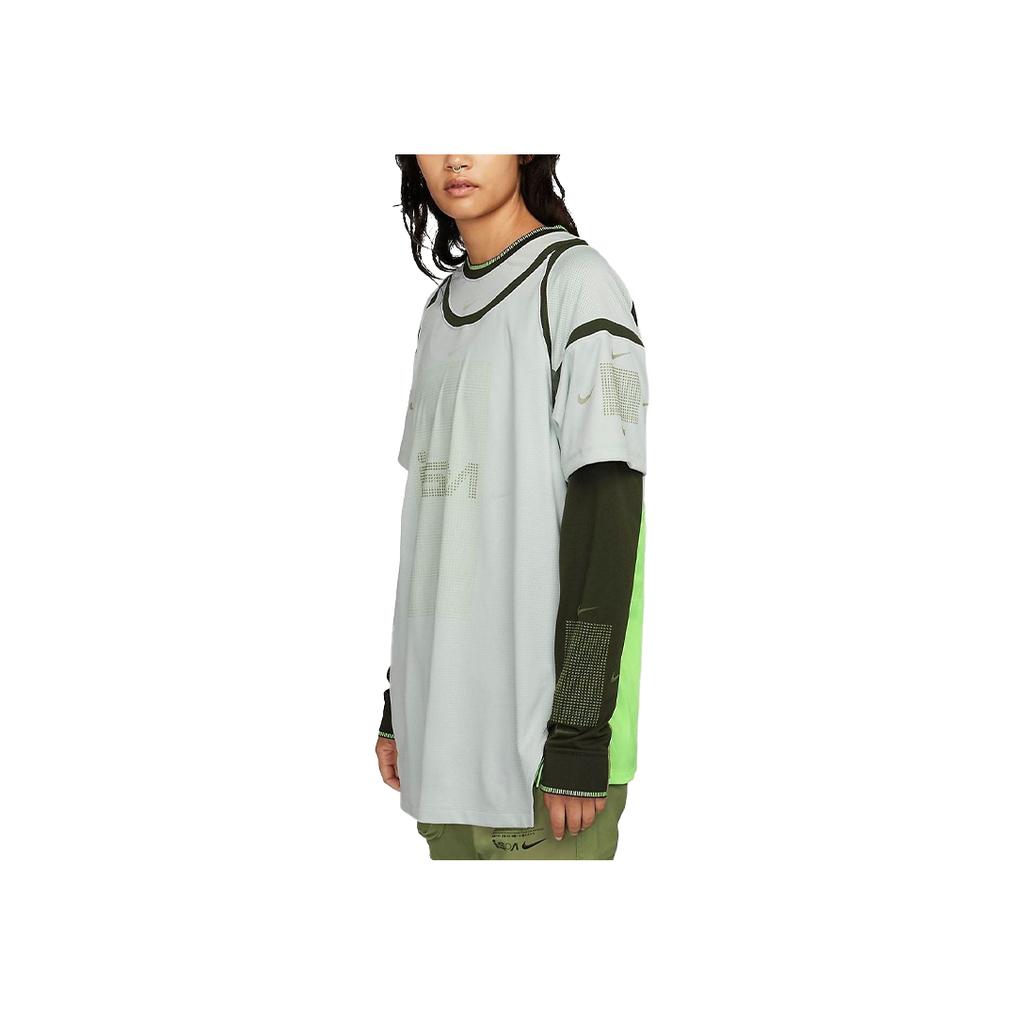 Nike FW23 Коллекция ISPA Футболка в стиле пэчворк с длинными рукавами и топами унисекс FB2706-034