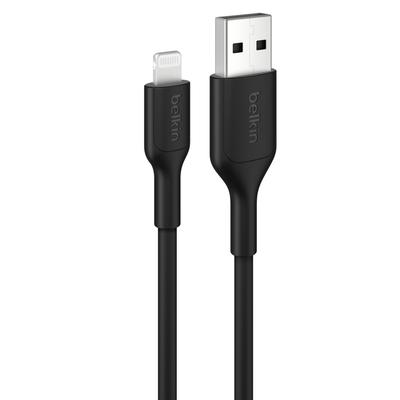 Кабель USB-A - Lightning Belkin CAA019fq0MBK, PCR, 0.15м, Черный,