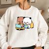 Cute Bubu and Dudu Sweatshirt Cartoon Panda Bear Bubu and Dudu Graphic Hoodies Women Men Tops Kawaii Printed Harajuku Sweatshirts
