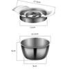 Инструмент для чистки граната Сепаратор мякоти из нержавеющей стали Кухонный инструмент для фруктов и овощей Быстрая чистка Удаление семян Кухонные аксессуары