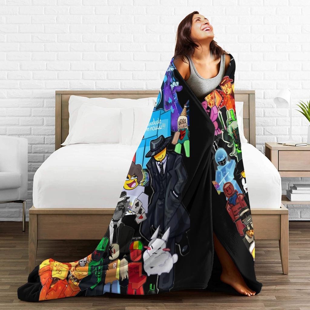 Forsaken Character Flannel Blanket Winter Warm Soft Throw Blanket for Children Home Decor Print Bedspread Sofa Bed Cover