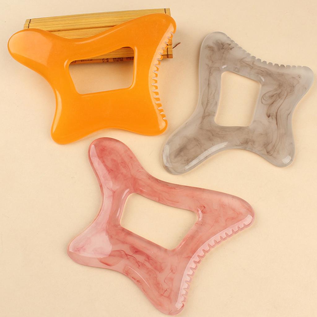 1pc Large Gua Sha Body Tool-Resin Muscle Massager for Back, Neck, Face&Legs-Ergonomic Design with Serrated Edges for Deep Tissue