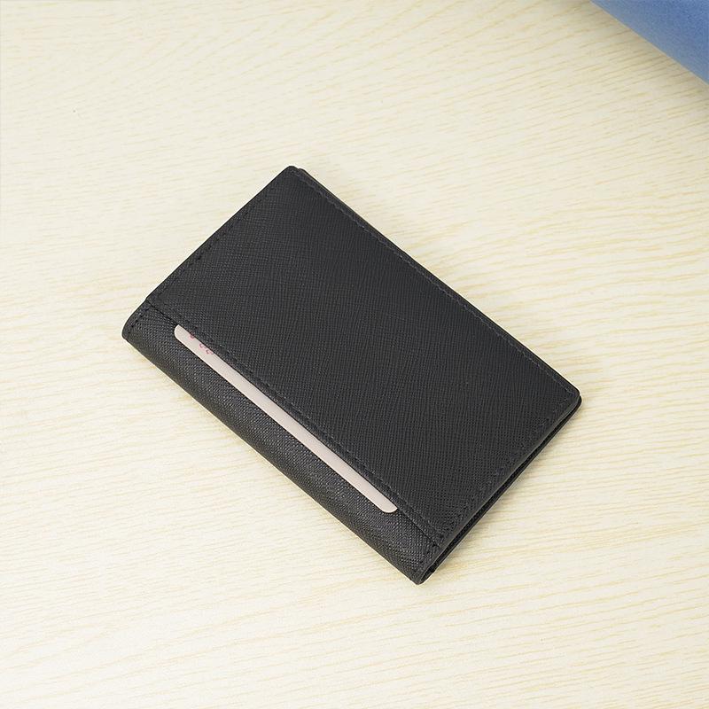 Индивидуальный мужской кошелек-кардхолдер из натуральной кожи с RFID-защитой - Ультратонкий, дизайн из коровьей кожи с тиснением под крокодила