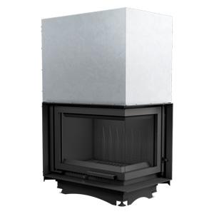 Чугунный камин KRATKI MAJA правый 8 кВт Ø 150 подъемный