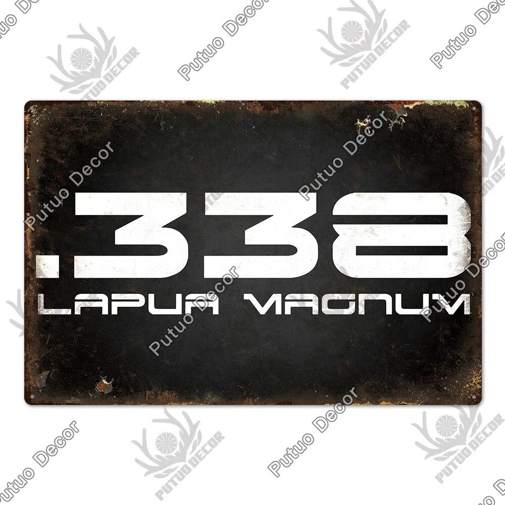 Putuo Decor Brand Poster Vintage Metal Tin Sign Plaque Plate for Garage Man Cave Gun Club Wall Decor Pistola Co2 Arma Metal