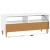 LED TV Cabinet ARNHEM 100 x 35 x 43 cm High Gloss White