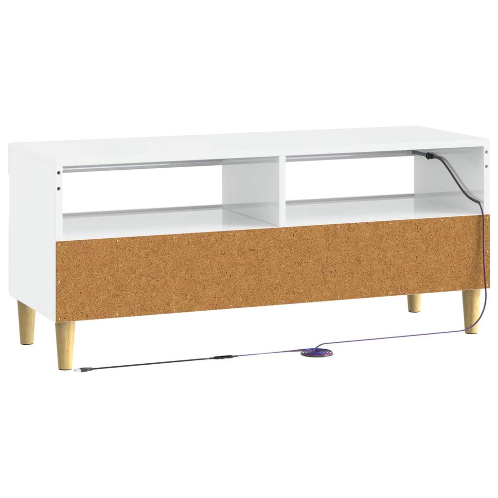 LED TV Cabinet ARNHEM 100 x 35 x 43 cm High Gloss White