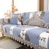 European Style Large Flower Sofa Mat Light Luxury Lace Edge Anti Slip Sofa Cover Four Seasons Universal Backrest Handkerchief