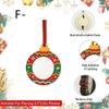 Santa Claus Christmas Photo Frame Wooden Xmas Tree Hanging Decor  Party Decora