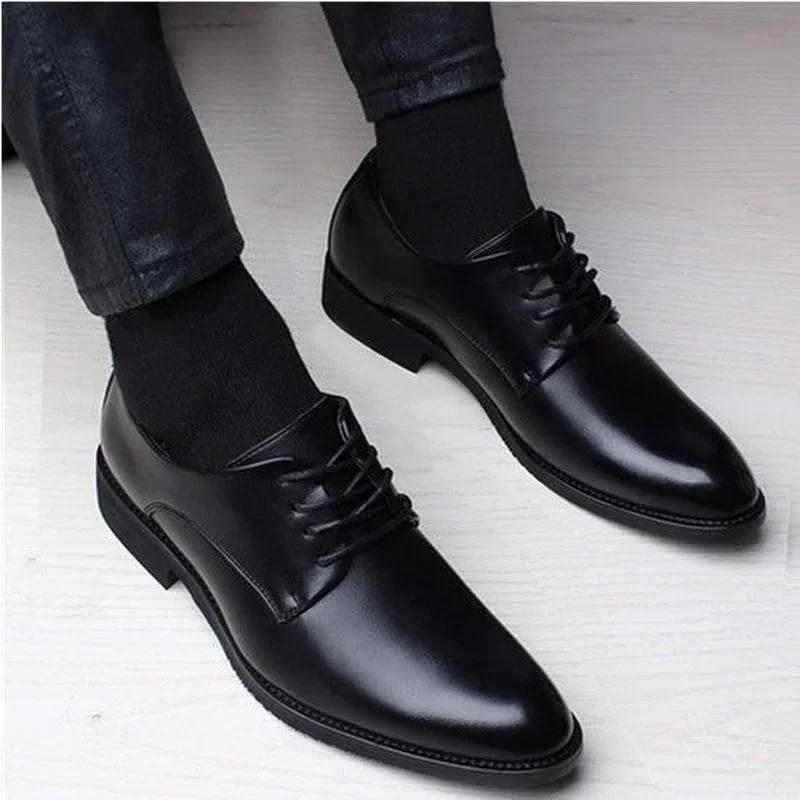Мужские вечерние туфли черные туфли под костюм итальянская кожа zapatos hombre формальные туфли мужские офисные sapato social masculino
