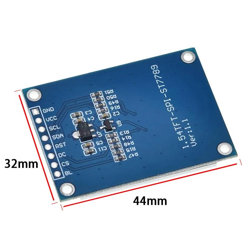 1.54 Inch 1.54" Full Color TFT Display Module HD IPS LCD LED Screen 240x240 SPI Interface ST7789 For Arduino