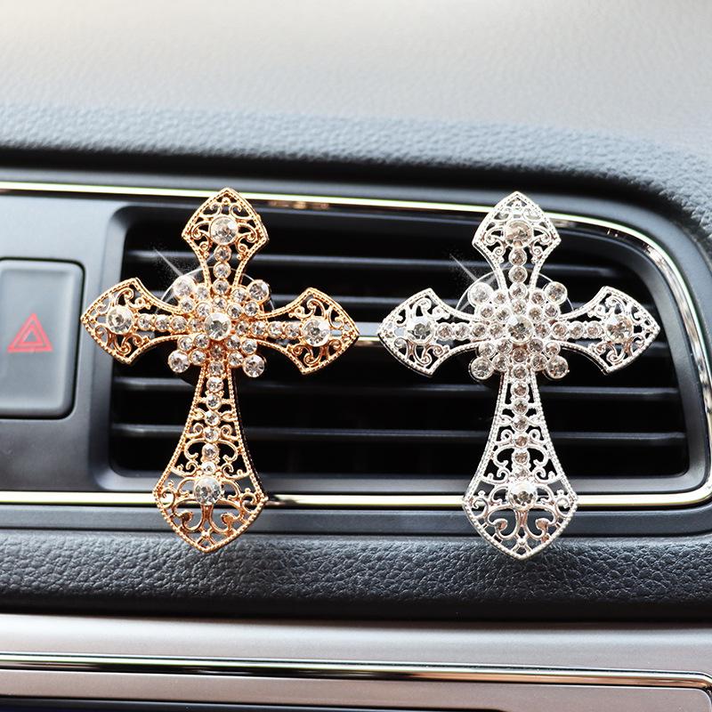 Cross Car Air Conditioner Air Outlet Perfume Aromatherapy Clip Car Air Outlet Decoration
