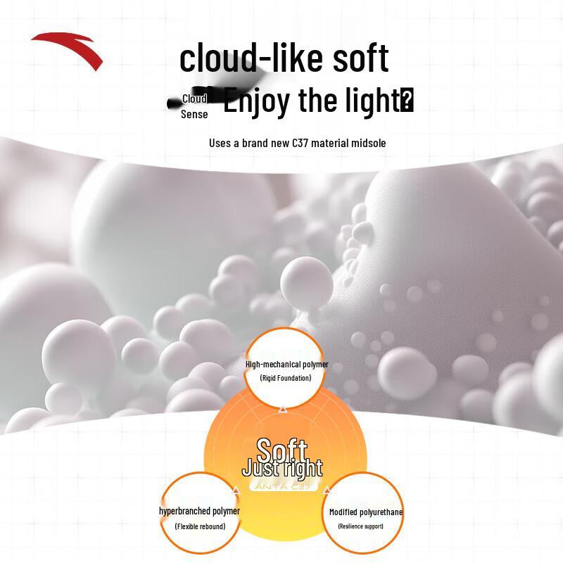 Anta Мужские мягкие беговые кроссовки Cloud Feel C37