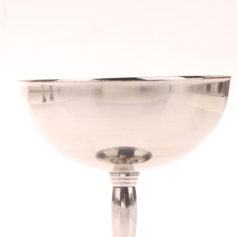 Stainless Steel Dessert Cup Vintage Durable Pudding Milk Jelly Ice Cream Cup Bowl Salad Bowl Dessert Fruit Plate Snack Dish