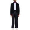 Tommy Hilfiger Logo Embroidered Zip Collar Long Sleeve Jacket Men Jacket Midnight-Blue MW0MW37280DW5
