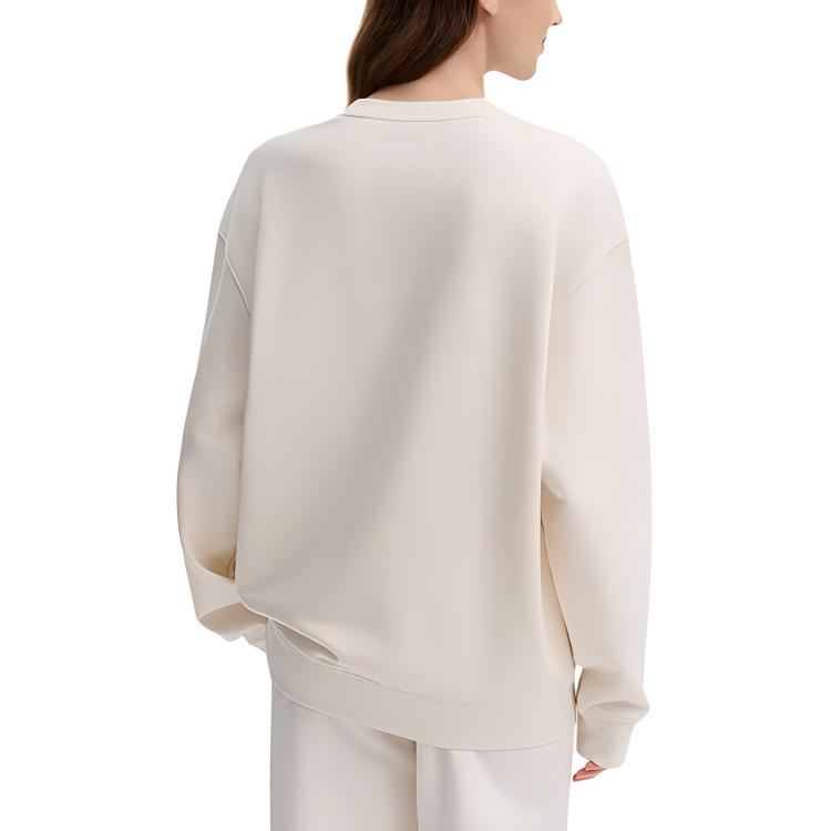 Fila Оригинальный свитшот флисовый свободного кроя Унисекс свитшот Паровой белый F51M449204F-IV