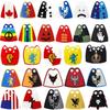 MOC Military Building Blocks Medieval Solider Figures Castle Knights Accessories Colorful Cloaks Printed Cape Coat Mini Bricks