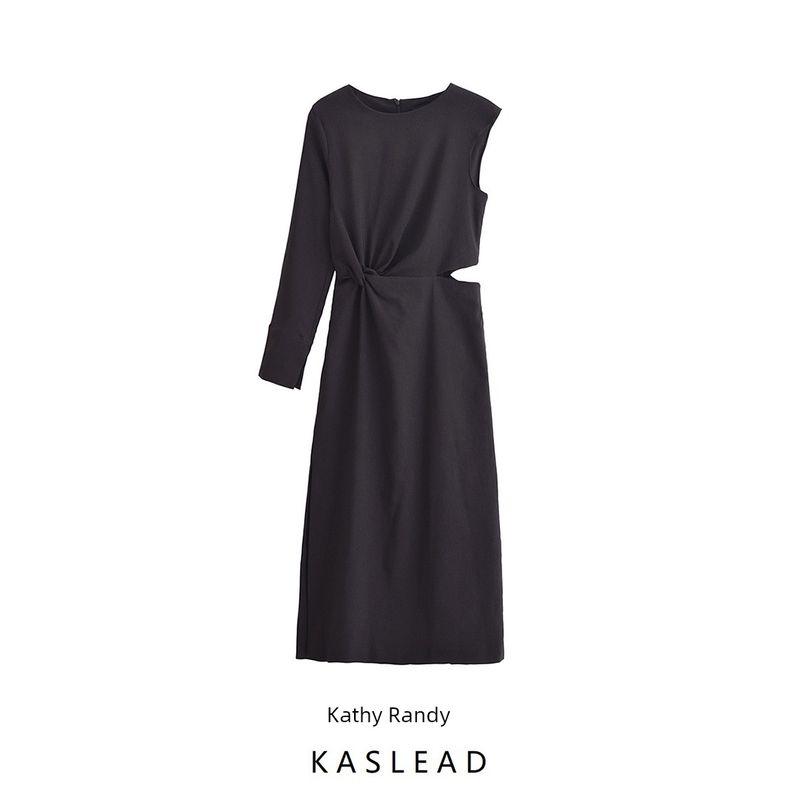 Kaslead New Arrival Women's Clothing Fashion Style Fashion Simple Opening Design Dress 9304459