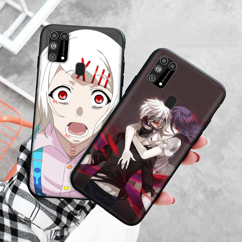 Черный чехол для Xiaomi Poco X6 X4 M5 M6 F5 F6 C65 C55 C50 C51 C40 Pro Redmi 14C A3X 13C 12C 11T 10A 9C Note 7 6 8A Plus D-56 Tokyo Ghoul Anime