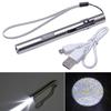 Ручной фонарик-ручка с USB-кабелем, перезаряжаемый, маленький, яркий, мини-светодиодный, карманный, для улицы