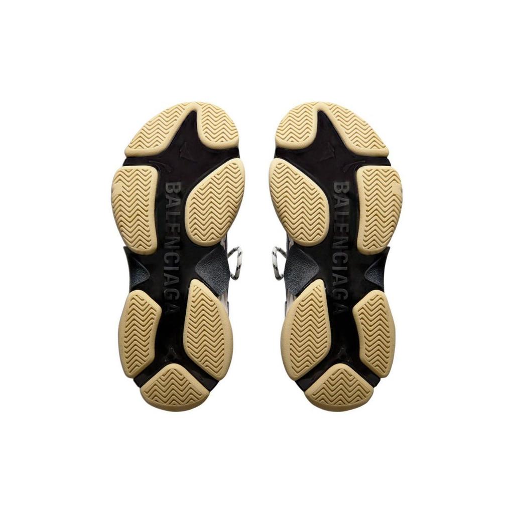 Balenciaga Кроссовки Triple S Низкие Повседневные Женские Черные 755686W3SM11096
