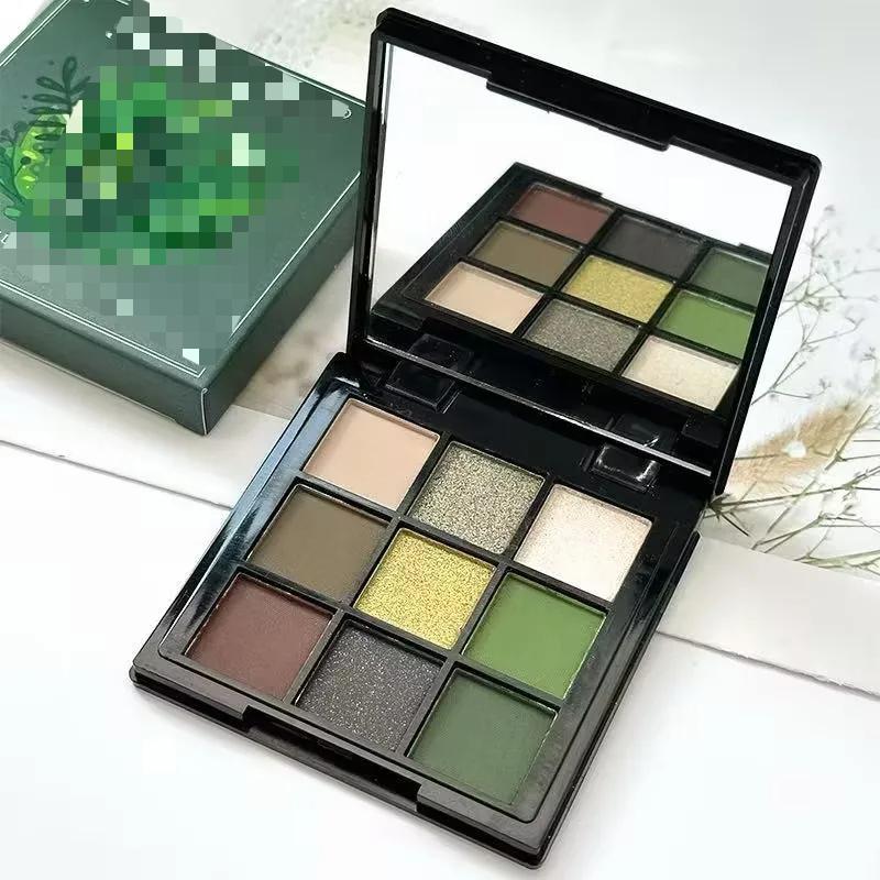 Палетка теней для век 9 оттенков Глиттер Перламутровые Матовые Тени для век Шиммерный макияж Стойкие Женская красота Косметика для глаз Фиолетовый Красный