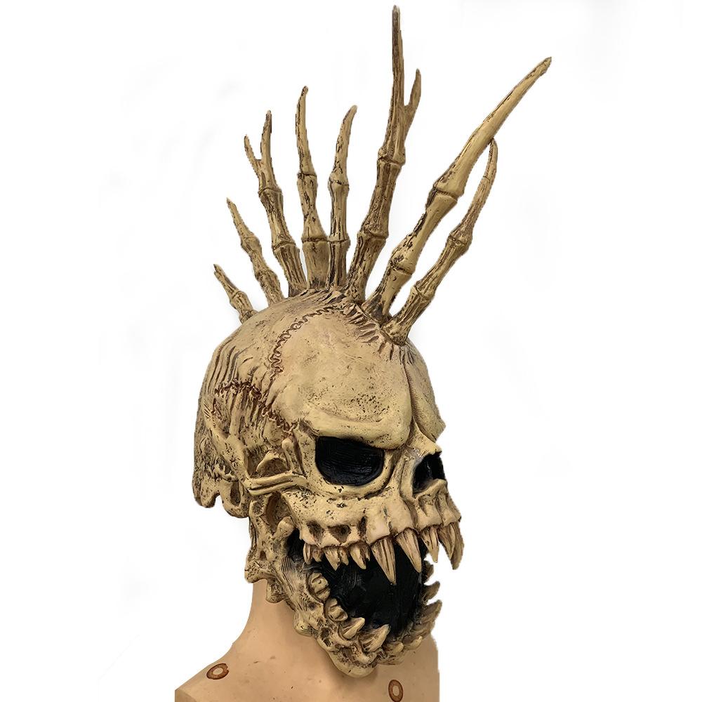 Halloween Horror Skull Mask Hot Sale Scary Zombie Prop Latex Headgear Mask