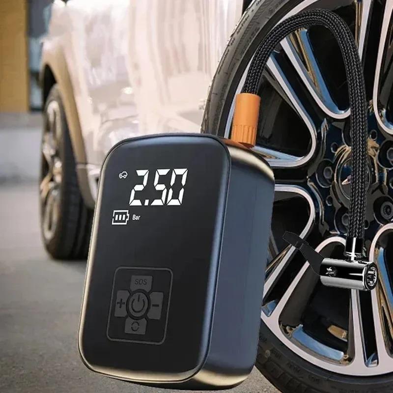 Портативный автомобильный воздушный компрессор беспроводной проводной электрический насос для накачивания шин для мотоцикла велосипеда лодки автомобиля мяч для шин
