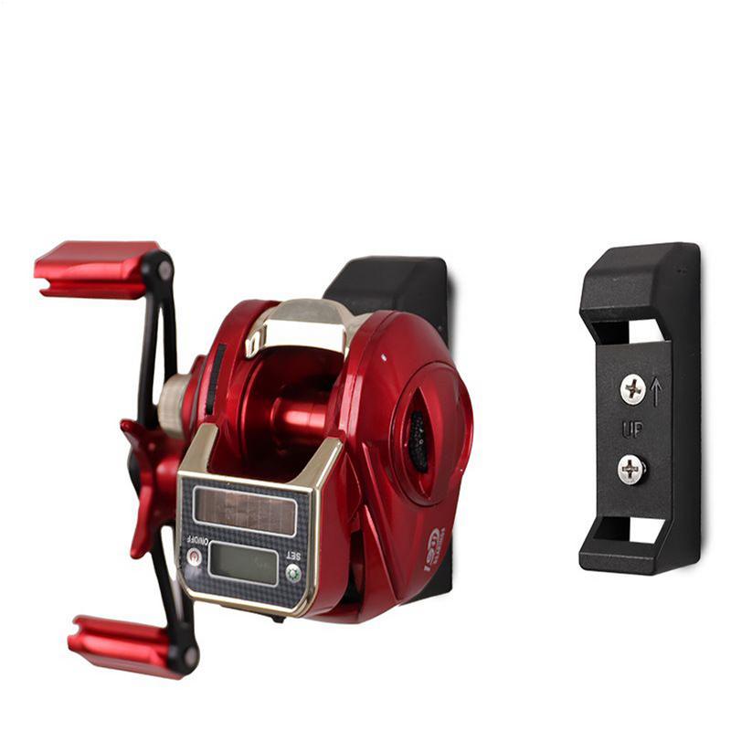 Держатель для рыболовных катушек Настенная стойка Держатель для хранения катушек Подставка для дисплея с винтами Рыболовные аксессуары для организации гаража