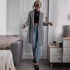 Womens Long Sleeve Plaid Wool Blend Coat 2025 Winter Casual Outerwear
