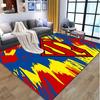 Superman Pattern Rug, Indoor/Outdoor Mat, for Picnic, Gameroom, Bedroom, Office, Living Room, Home Decor Carpet, Birthday Gift