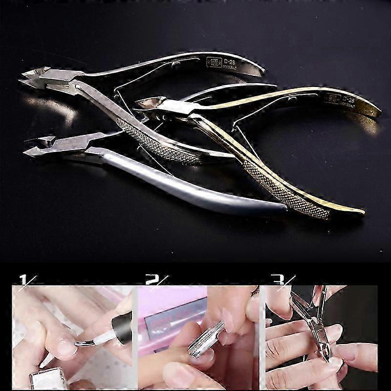 Professional cuticle nippers (silver), stainless steel cuticle c