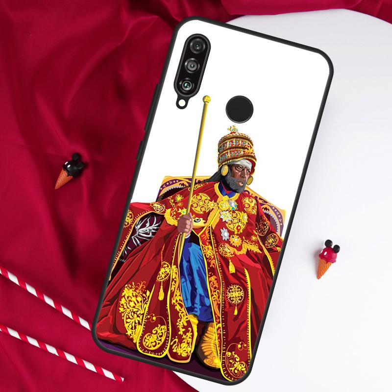 Emperor Menelik Ii Of Ethiopia Adwa For Huawei Nova 12s 11i 12i 10 9 SE 5T Y91 Y90 Y60 Y70 Y72 Y61 P20 P40 P30 Lite P60 Pro Case