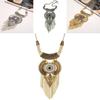 Boho Chic Long Necklace With Geometric Design And Multilayer Tassel For Spring Accessories