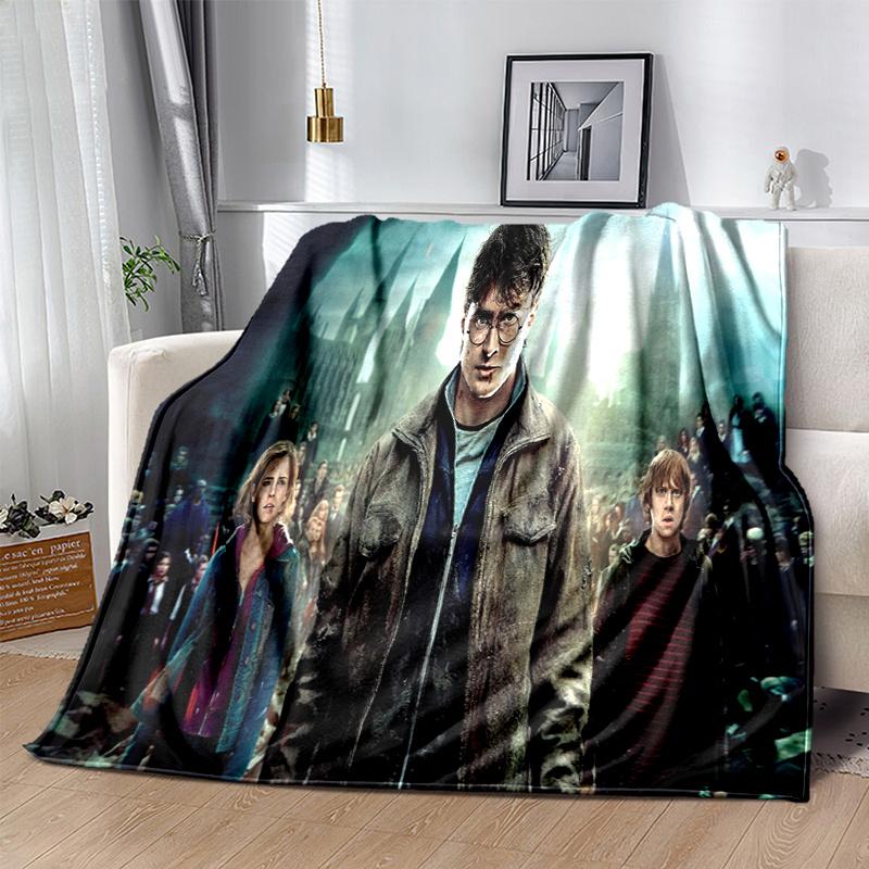 Harry Potter and the Deathly Hallows Part 1 Movie Poster PrintPrint Blanket, Soft Blanket For Sofa Office Bed And Travelling Daughter Birthd