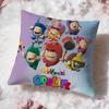Милая Мультяшная Наволочка O-Oddbods Премиум Комфорт Двусторонняя Наволочка - Дизайн Два в Одном для Любой Комнаты и Салона Автомобиля