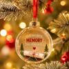 Festive Party Supplies for Christmas 3D Clear Ball Ornament, Holiday Message Keepsake, Acrylic Ornaments Home Parties Tree Hanging Decoration