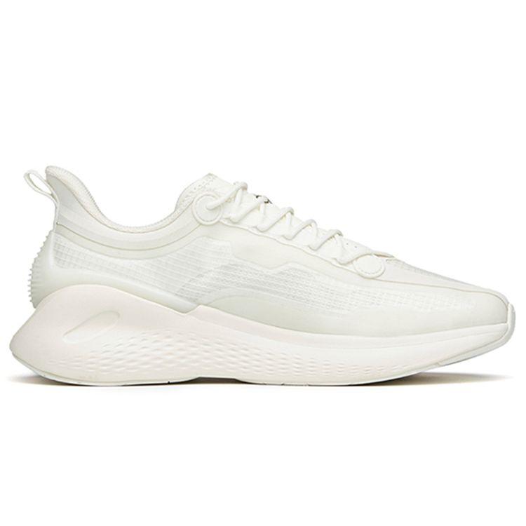 Anta Breaking Wind Lightweight Shock Absorbing Durable Non-Slip Low-Top Running Shoes Men Sneakers Ivory-White 912135510-1