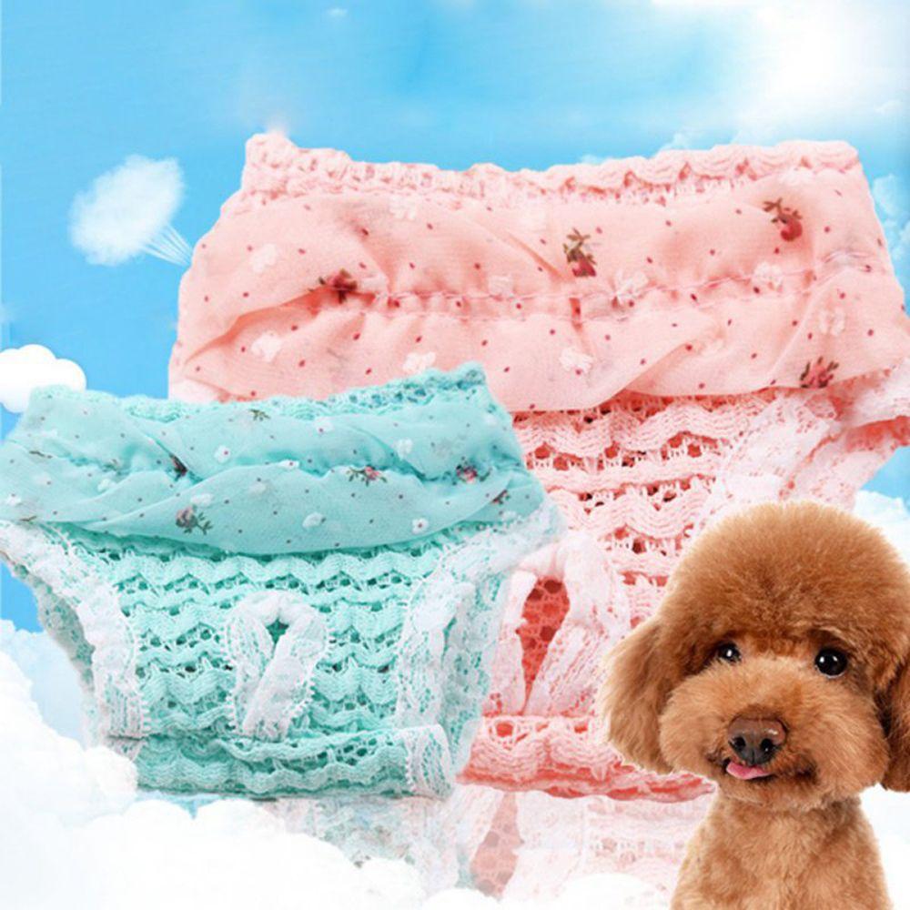 Cute Clothes Chiffon Elasticity Cat Supplies Puppy Diaper Dog Panties Pet Physiological Pants