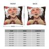 Woman Among Flowers Pillowcase Polyester Linen Velvet Pattern Zip Decor Pillow Case Car Cushion Case