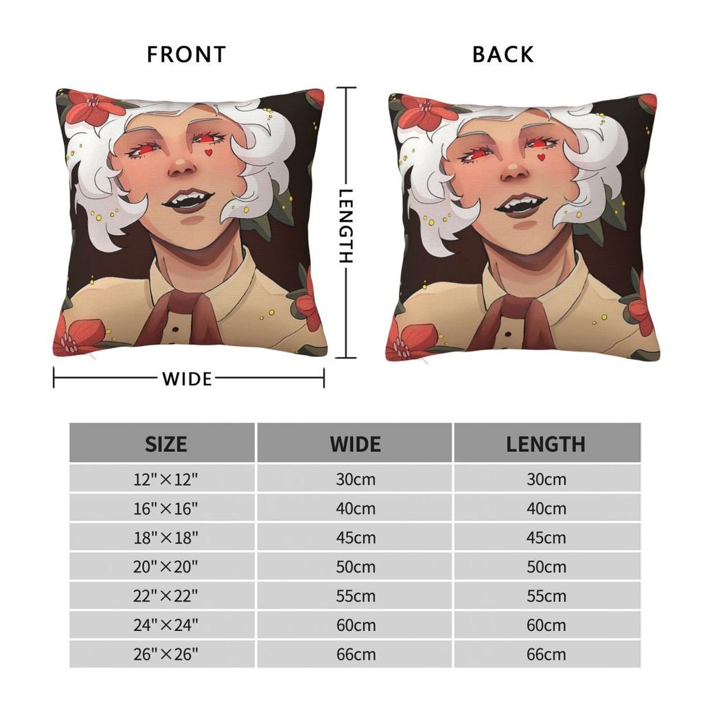 Woman Among Flowers Pillowcase Polyester Linen Velvet Pattern Zip Decor Pillow Case Car Cushion Case