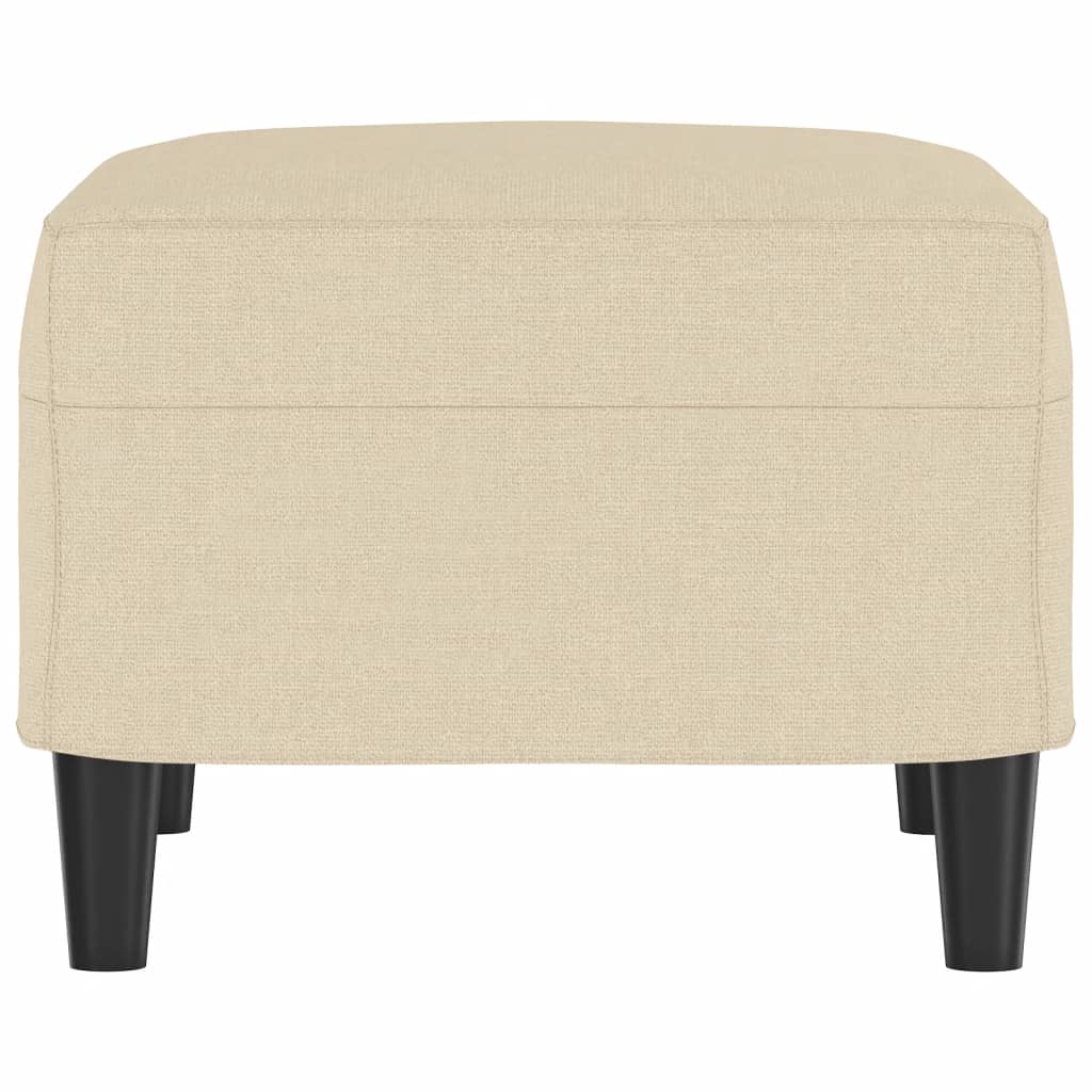 Footstool Cream 60x50x41 cm Fabric