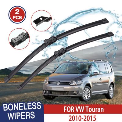 Щетки стеклоочистителя для VW Touran 2010-2015 Переднее лобовое стекло Очистка окна Ветровое стекло Автозапчасти Автомобильные щетки для дождя 24''+18''
