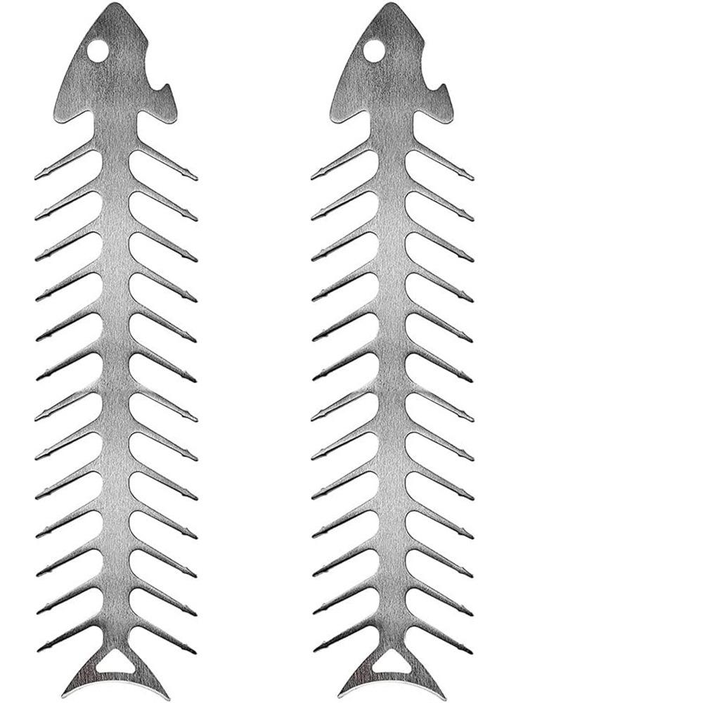 2/4 шт. шампуров для барбекю из нержавеющей стали, шампуры для костей рыбы, инструмент для прокалывания мяса, принадлежности для барбекю, сетка для барбекю, аксессуары для гриля